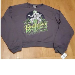 Womens Beetlejuice Beetlejuice Beetlejuice Sweatshirt Size S M L XL 1X Gray NWT